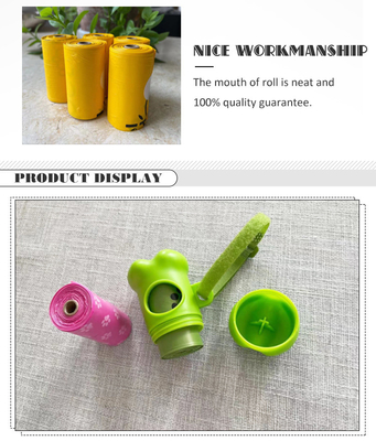 Bolsas de basura para perros biodegradables de PLA/PE espesor personalizado ecológico y portátil