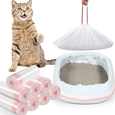 PLA PBAT Material de la estructura de la bolsa de baño para la eliminación fácil y ecológica de los desechos de mascotas