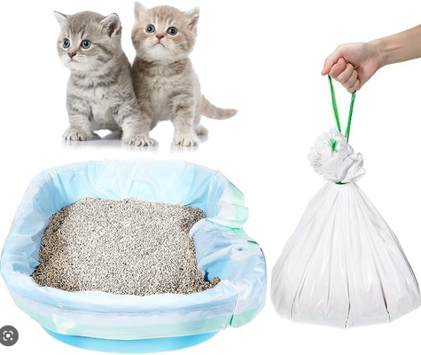 PLA PBAT Material de la estructura de la bolsa de baño para la eliminación fácil y ecológica de los desechos de mascotas