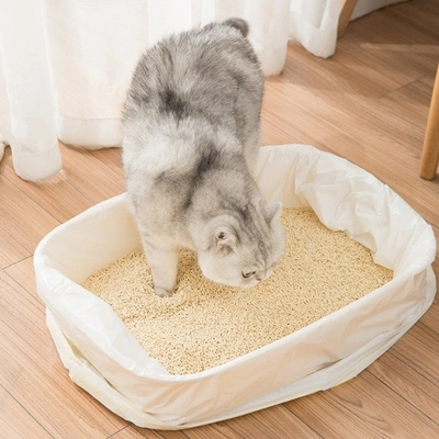 PLA PBAT Material de la estructura de la bolsa de baño para la eliminación fácil y ecológica de los desechos de mascotas