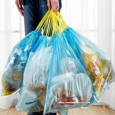 Bolsas de basura de cocina mediana de 8 galones Bolsas de basura de plástico blanco transparente
