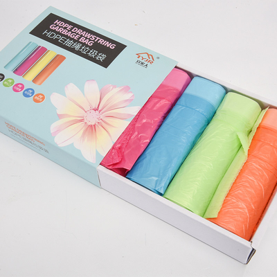 Fabricación directa de bolsas de cuerda de tracción, bolsas de basura, galones, con selección de superficie en relieve