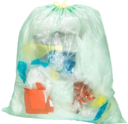 Manejo de la superficie Alta cocina cuerdas de tiro Bolsas de basura 13 galones 30 galones En grabado verde