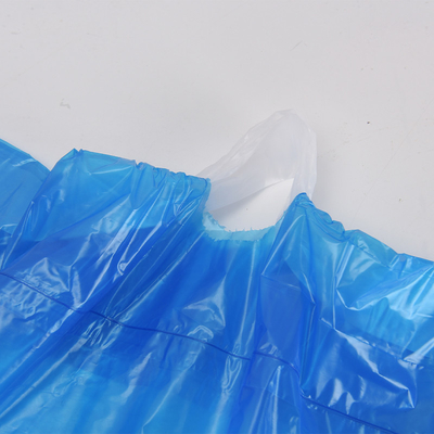 Bolsa de basura de plástico desechable con cuerda de tracción para forros de latas en material HDPE