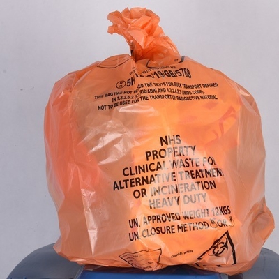 Bolsas de fondo cuadrado para la fabricación de bolsas de plástico pesadas GRS para la gestión de residuos