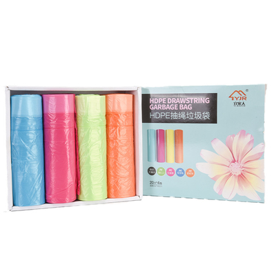 Saco de basura portátil de cuerda de tracción para la venta en grandes cantidades