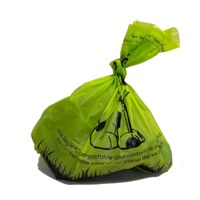 Logotipo personalizado Biomaterial de mascotas Poop de perro en rollo con impresión Flexo