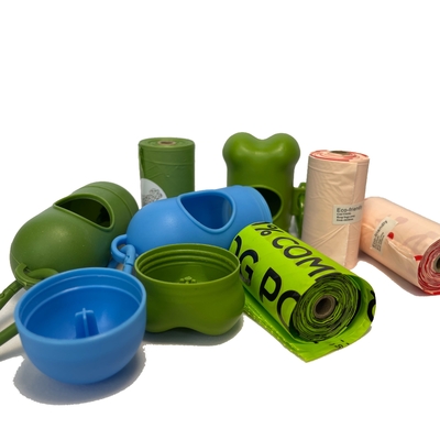 Logotipo personalizado Biomaterial de mascotas Poop de perro en rollo con impresión Flexo