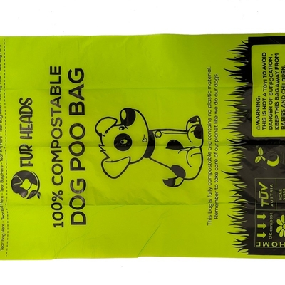 Bolsa de basura de maíz de almidón de PLA Biomaterial para mascotas Poop para perros Necesidades diarias biodegradables