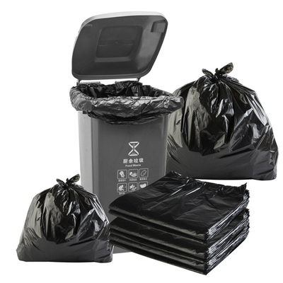 Envasado en relieve para el manejo de superficies HDPE bolsa de basura de bolsillo plano para propiedades comerciales de hoteles