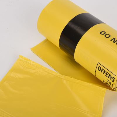 Autoclave rojo amarillo Bolsas de basura médica de plástico Bolsas de basura de residuos Bolsas de riesgo biológico en rollo