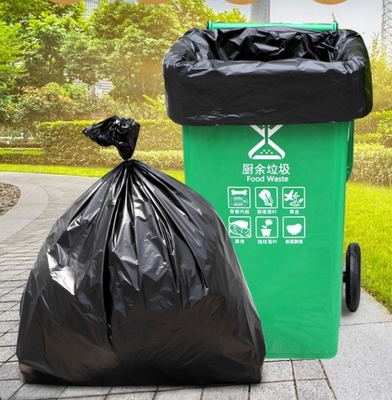 Pedido personalizado Bolsa de basura grande gruesa negra para restauración Hoteles Sanidad de propiedades