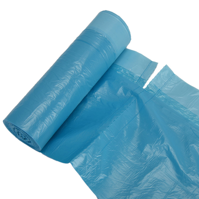 60 litros de saco de basura con cuerda de tracción HDPE/LDPE/LLDPE para el mercado Certificado ok compost