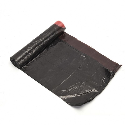 Bolsa de basura de plástico desechable de cuerda de tirón de colores para las necesidades de organización del hogar