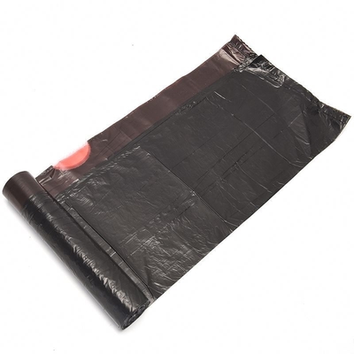Sacos de basura de plástico para uso doméstico con cuerdas de tira en rollos con material HDPE/LDPE/LLDPE
