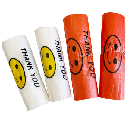 Bolsa de plástico camiseta Bolsa de compras hecha por con 5-100 mic Espesor HDPE/LDPE/LLDPE
