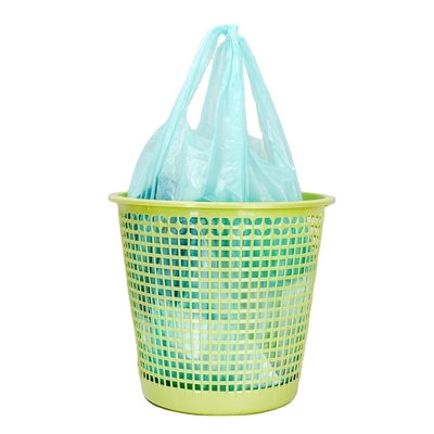 Productos para el hogar Bolsa de basura de plástico portátil espesa con certificado de compost OK