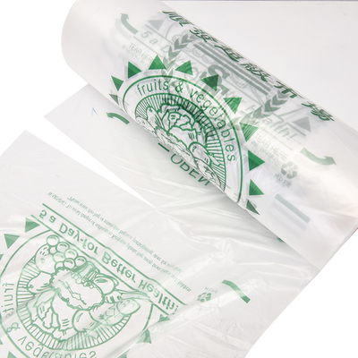 Opción de logotipo personalizado Plástico transparente de alta presión PE embalaje plano Producir bolsa en rollo