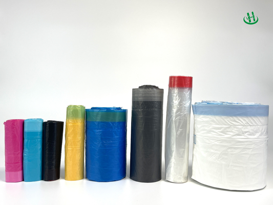 Bolsa de basura de cuerdas de tira para imprenta doméstica para manos limpias y fáciles
