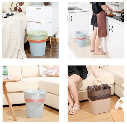 Bolso de basura para el hogar Bolso portátil de cuerda de tira para tiendas por departamentos Material espeso