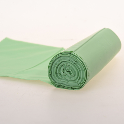 Cocina desechable biodegradable cuerdas de tirón bolsas de basura Stand up bolso para la papelera