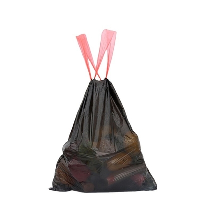 Bolsa de basura de plástico de cuerda de tira de trabajo pesado personalizable para sus requisitos específicos