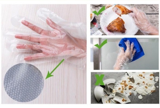 Guantes desechables de grado alimenticio con espesor personalizado y personalización exclusiva
