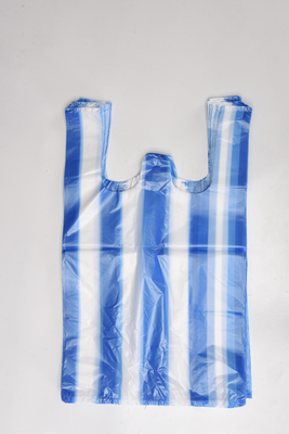 T-shirt de HDPE/LDPE Bolsas de plástico con superficie de manipulación de impresión offset