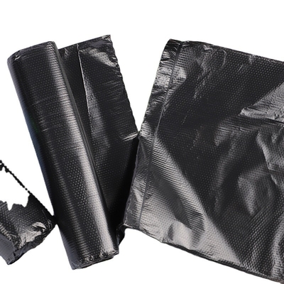 5-50 mic Espesor HDPE/LDPE/LLDPE Bolsa de basura negra para las necesidades del cliente