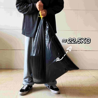 Embalaje de alimentos hecho fácil con este saco de basura de cuerda de tira Diseño duradero y portátil