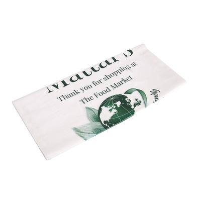 Bolsa de plástico de camiseta con logotipo para la eliminación de residuos de basura e impresión flexo