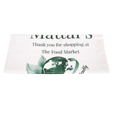 Bolsa de camiseta de plástico HDPE personalizada con impresión de logotipo 5-100 micrómetros de espesor