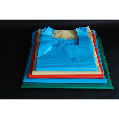 Bolsas de camisetas personalizadas para compras verde o según lo solicitado 5-100 micrómetros de espesor