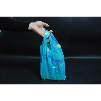 Bolsas de camisetas personalizadas para compras verde o según lo solicitado 5-100 micrómetros de espesor
