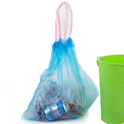 Bolsas de basura de plástico verde, cubiertas de lata para la gestión ecológica de los residuos