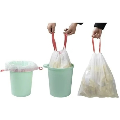 Envase de cocina transparente PE Bolsa de basura de basura de polvo 5-50 mic Espesor Ecológico