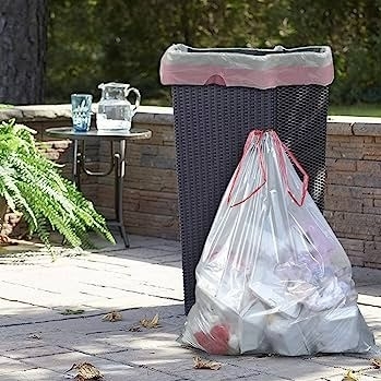 Envase de cocina transparente PE Bolsa de basura de basura de polvo 5-50 mic Espesor Ecológico
