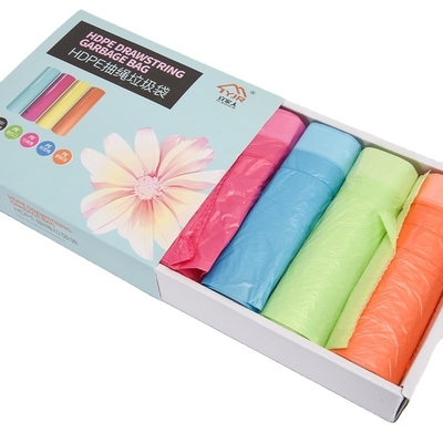 Saco de basura de cuerda de tira ecológico para residuos de cocina Material HDPE