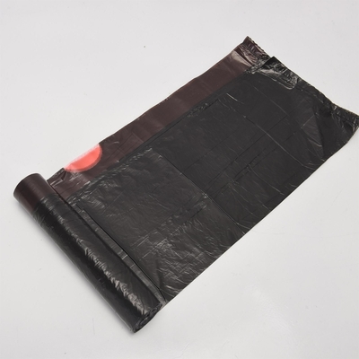 Impresión offset de superficie de manejo 13 galones de HDPE cinta de dibujo de plástico bolsa de basura para la basura