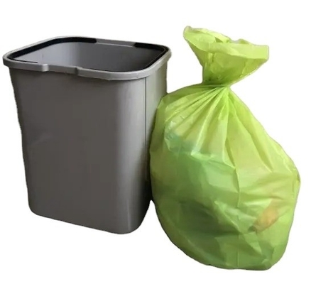 Impresión offset Bolsas de basura biodegradables de color beige en rollo para envases ecológicos