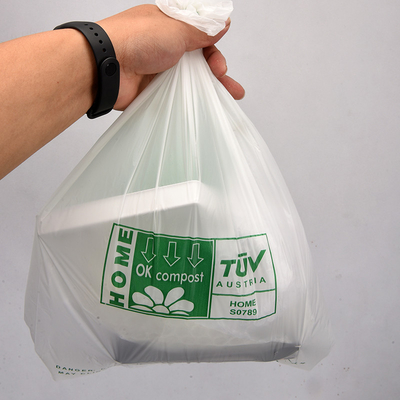 40% Estructura del material de origen biológico Bolsas de compras de PVC de nuevo diseño y biodegradables