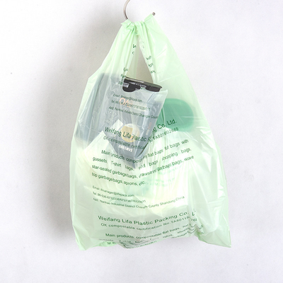 40% Estructura del material de origen biológico Bolsas de compras de PVC de nuevo diseño y biodegradables