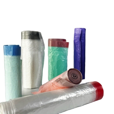 Sacos de basura desechables de cuerda de tracción ecológicos para la gestión sostenible de los residuos
