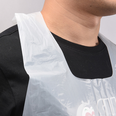 Apron de plástico resistente a las manchas y al agua con logotipo personalizado