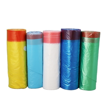 Bolsa de basura de HDPE de cuerda de tracción personalizada para compra a granel y personalización
