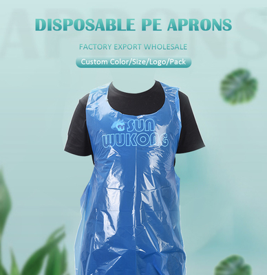 Apron de plástico desechable para restaurante cocina en casa pintura artesanía artes barbecue fácil