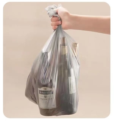Sacos de basura desechables para la oficina del hogar con fácil desgarro y manejo de superficie en relieve