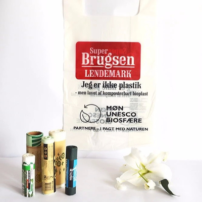 Bolsas de transporte biodegradables de PLA personalizadas y compostables para envases verdes y sostenibles