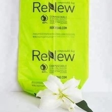Bolsas de transporte biodegradables de PLA personalizadas y compostables para envases verdes y sostenibles