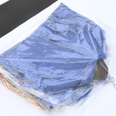 BOLSA DE VESTIMIENTO para almacenamiento Bolsa de polvo transparente de PE espeso reutilizable